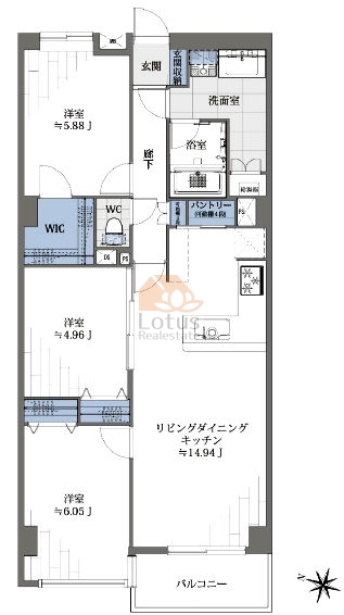 アベニュー音羽703間取図