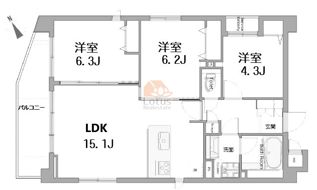 クレストフォルム日本橋リバーフロントタワー1002間取図