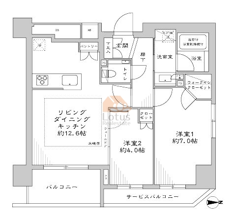 リビオレゾン墨田押上402間取図