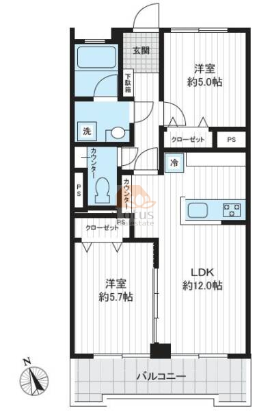 関屋ステーションハイツ905間取図