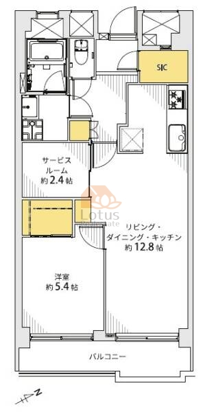 ハイツ富士見台603間取図