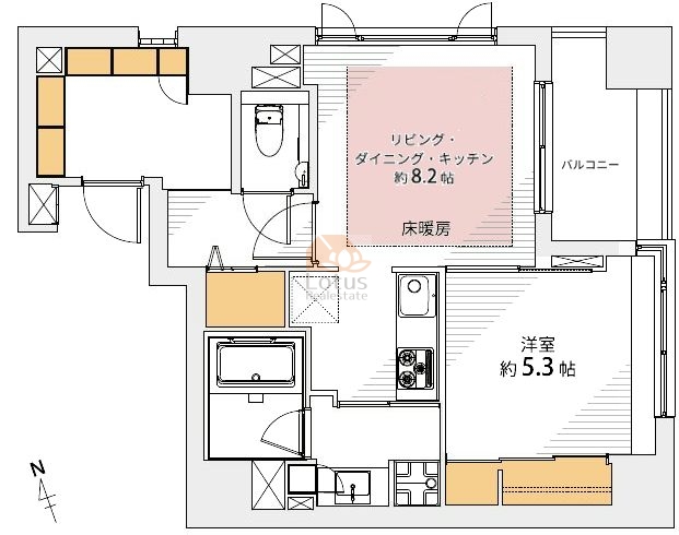 アクシア広尾903間取図