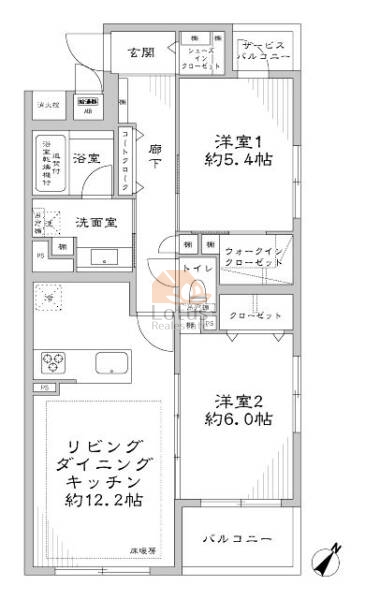 ボヌール千石214間取図