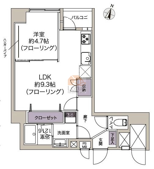 タカシマ両国マンション502間取図