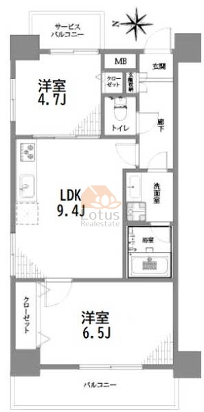 ラフィスタ三ノ輪1101間取図