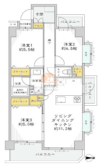 ライオンズプラザ大泉学園205間取図