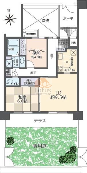 ファミール成増グランデージ105間取図