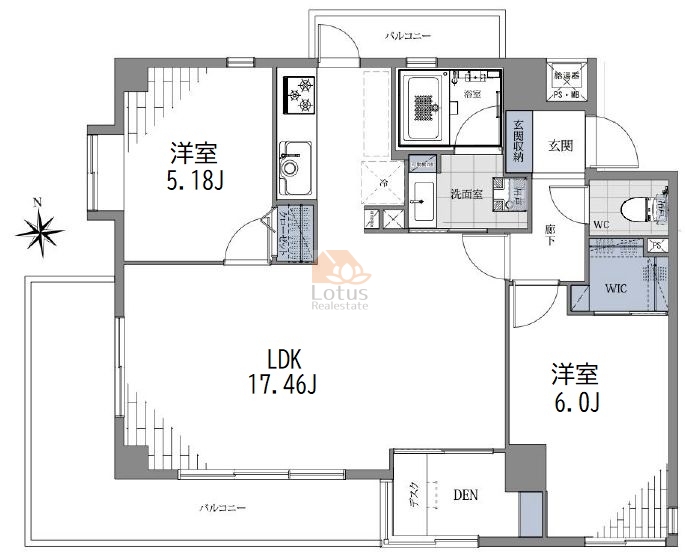 ラフォルム神楽坂504間取図