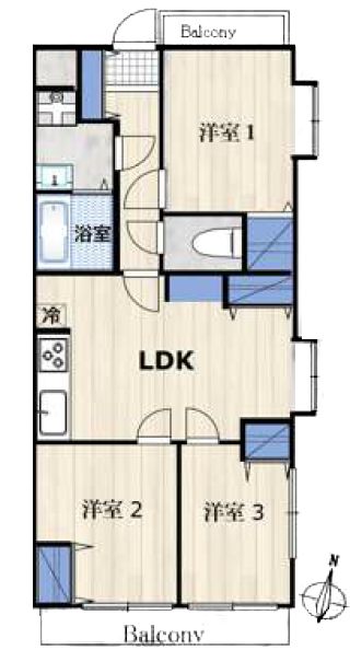 クロスティ西池袋402間取図