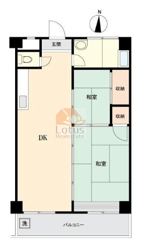 牛込マンション702間取図