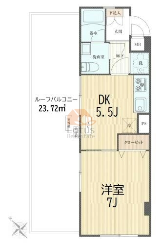 ライオンズマンション大井10階間取図