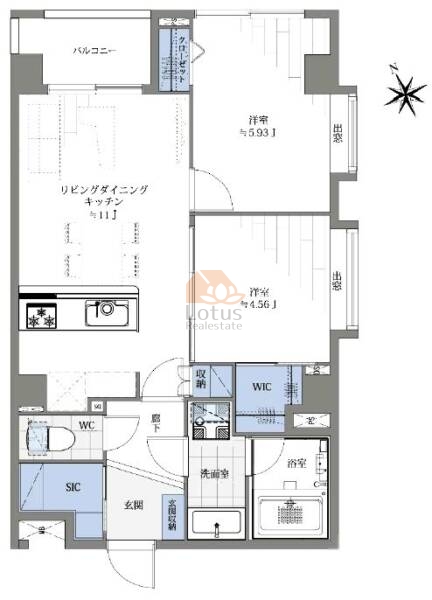 デュオスカーラ阿佐ヶ谷304間取図