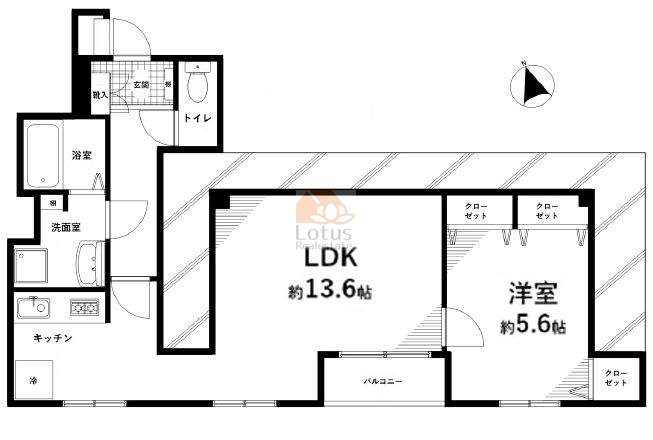 セザールスカイリバー1402間取図