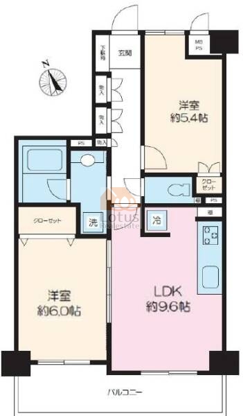 マートルコート西新小岩502間取図