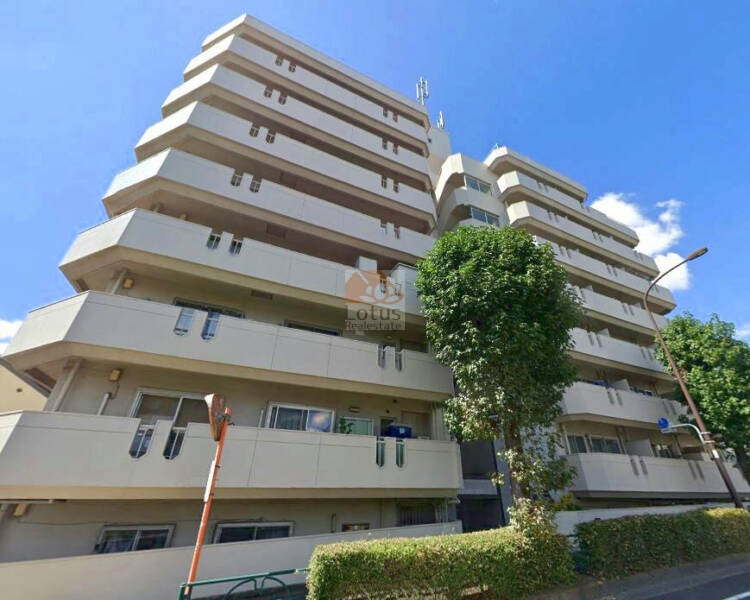 千歳スカイマンション外観８｜千歳スカイマンションは、環八通り沿いのマンションです。