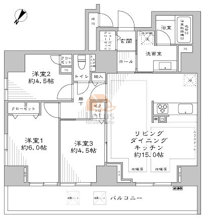 グランスイート日本橋人形町1604間取図