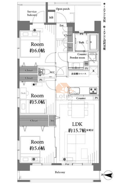 レーベンハイム亀戸シャリテ201間取図