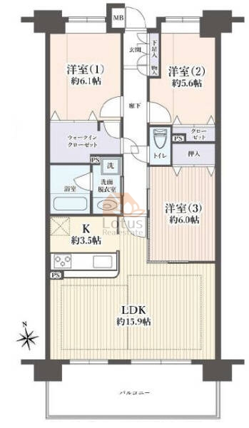 クレストフォルム東京アヴァンセ817間取図