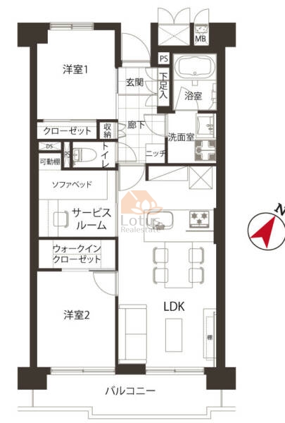 アーバンハイツ巣鴨706間取図