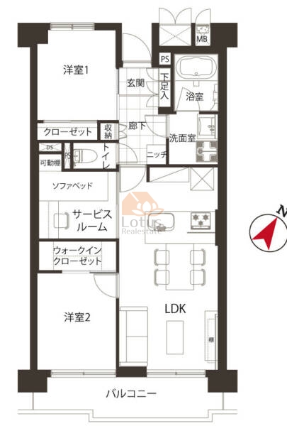 アーバンハイツ巣鴨706間取図