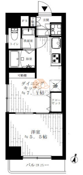 ライオンズマンション錦糸町第７201間取図