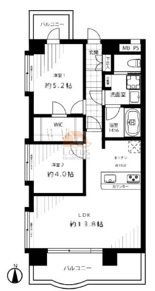 新宿サニーコート701間取図