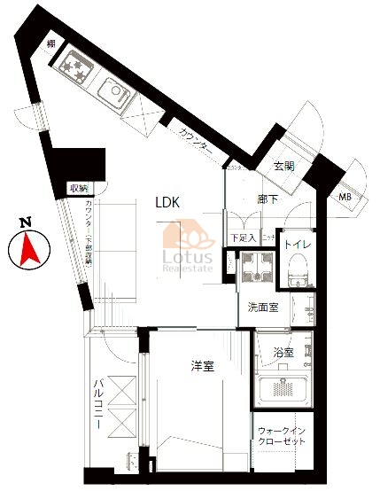マートルコート恵比寿南2502間取図