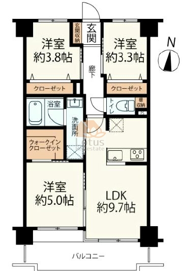 ニックアーバンハイム亀有302間取図