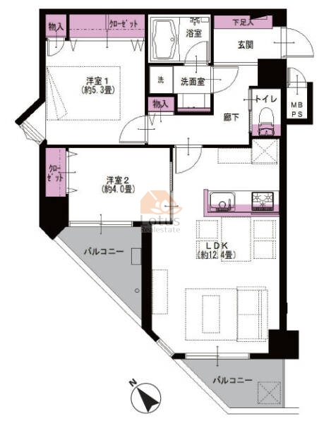 サンスプレンダー吾妻橋303間取図