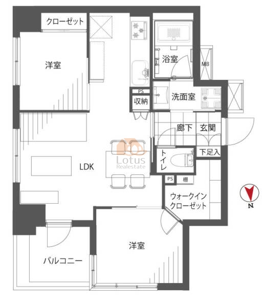 グランディ市谷柳町604間取図