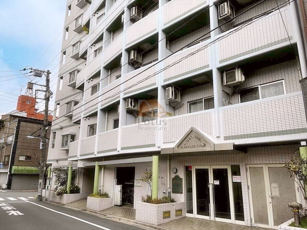 アーバンヒルズ浅草第２外観4｜アーバンヒルズ浅草第２は平成5年築、8階建てのマンションです。