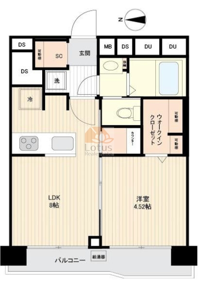 蓮根台ダイヤモンドマンション403間取図