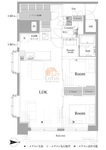 モアシティ浅草806間取図