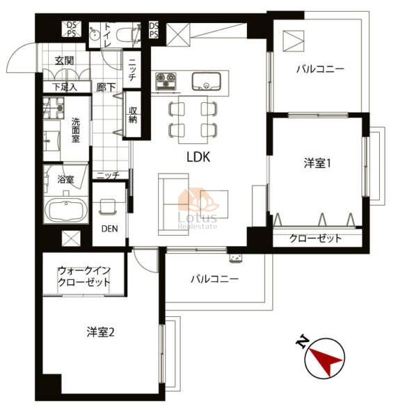 小石川ビューパレー505間取図