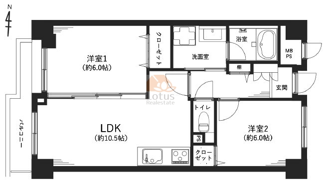 レクセル綾瀬203間取図