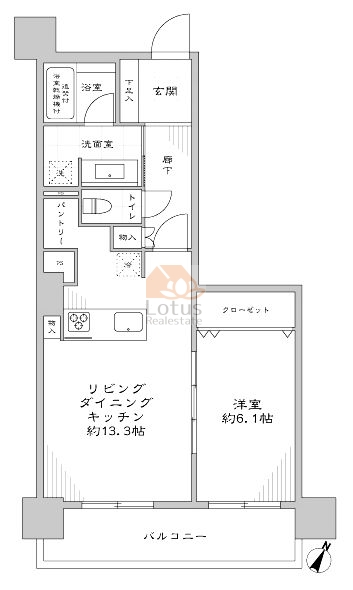 ムーンアイランドタワー302間取図