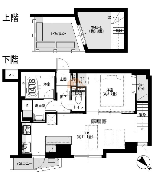 ファミール南青山ブランカ405間取図