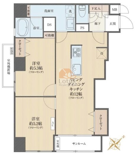 上馬ハイホーム12階間取図