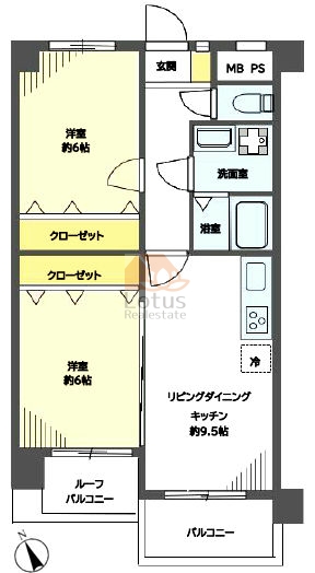 日伸西荻プラザ604間取図