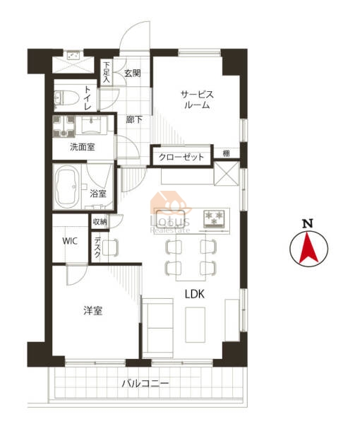 ダイアパレス新宿一丁目601間取図