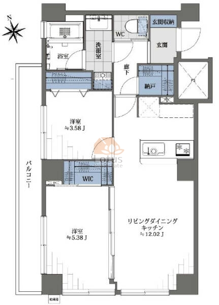 サクラハイツ405間取図