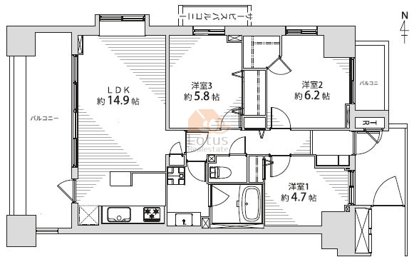 リゾセントラルコート東陽町401間取図