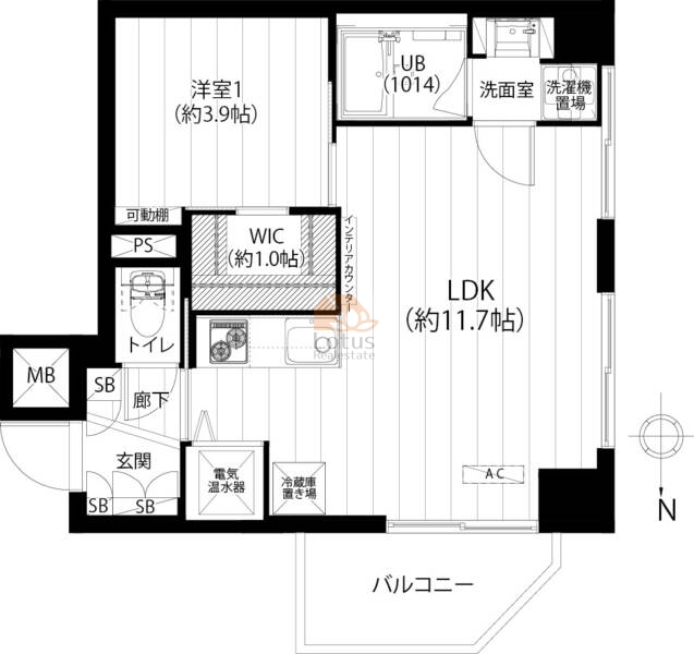 ライオンズマンション尾久第2306間取図