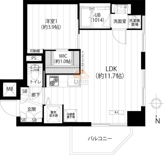 ライオンズマンション尾久第２306間取図