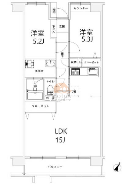 船堀パークファミリア103間取図