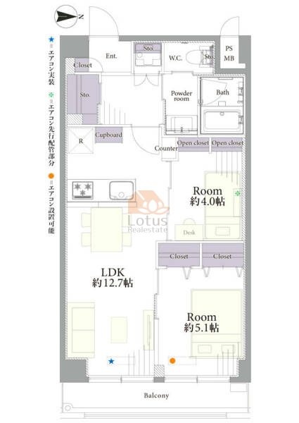 ニックハイム町屋303間取図