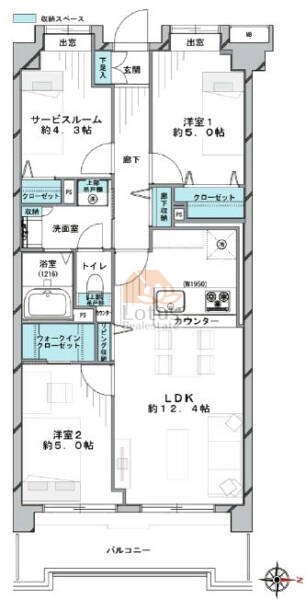 エンゼルハイム入谷中央公園207間取図