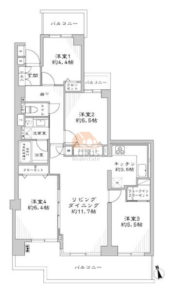 コスモ西葛西503間取図