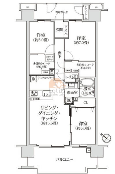 ミディオン604間取図