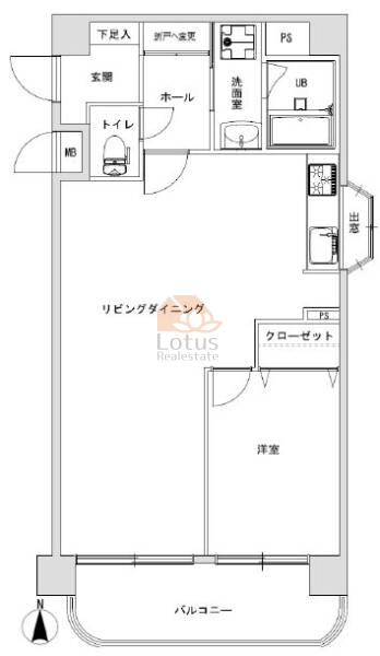 朝日プラザ荒川遊園101間取図